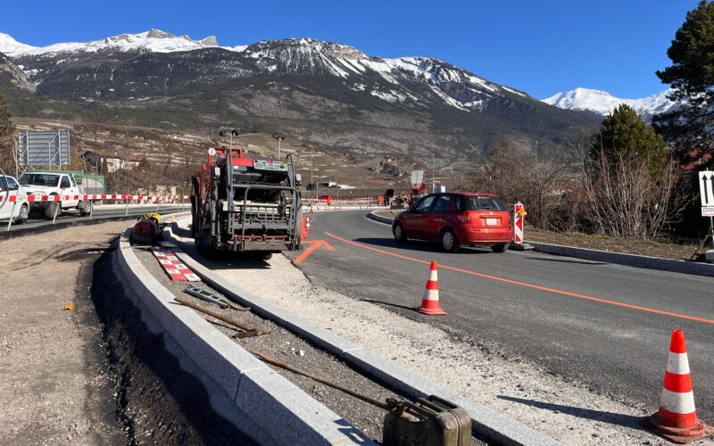 Modification de la géométrie des giratoires de Sierre